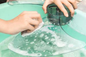 cleaning a portable outdoor fan