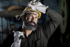 hot industrial worker